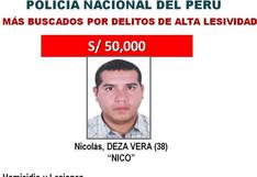 Policía captura a "Nico", uno de los 10 delincuentes más buscados
