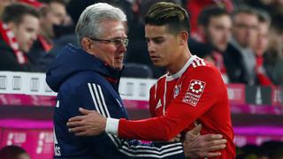 James Rodríguez vive feliz en Bayern Múnich, indicó Heynckes