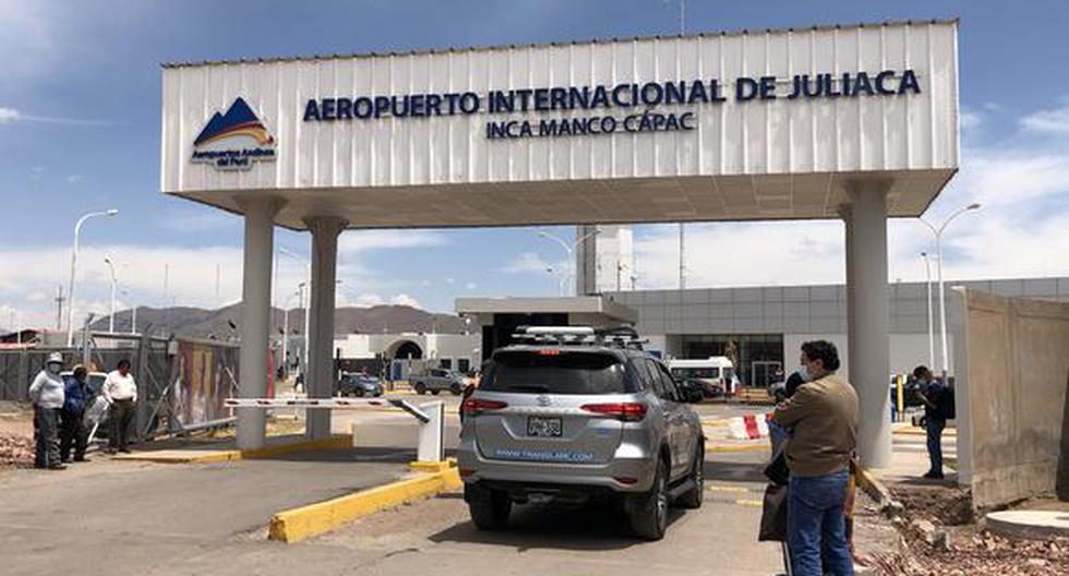 El 6 de enero, el primer aeropuerto que anunció que se suspendieron sus operaciones fue el Aeropuerto Internacional de Juliaca Inca Manco Cápac.(Foto: MTC)