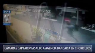 Chorrillos: video capta el momento del asalto a banco en Plaza Lima Sur