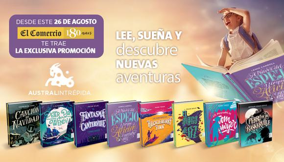 Una colección de 8 nuevas entregas donde encontrarás las mejores obras, cuentos y novelas como Canción de Navidad, El mago de Oz, Las aventuras de Huckleberry Finn, entre otros.