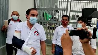 Yonhy Lescano sufrió lesión en el brazo derecho tras accidente automovilístico en Tocache