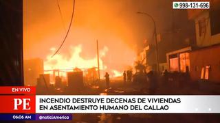 Incendio destruye más de 100 casas en el Callao