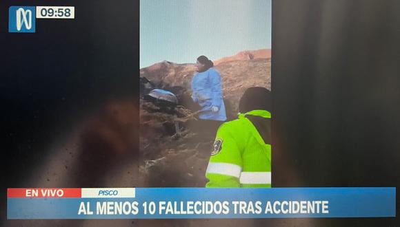 Accidente vehicular ocurrió a la altura del kilómetro 128 de la vía Los Libertadores, en Huancavelica. (Foto: Canal N)