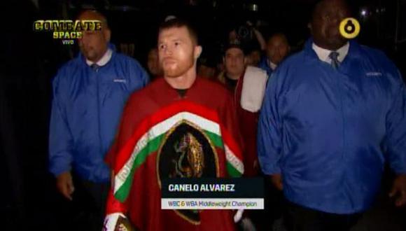 Canelo vs. Fielding EN VIVO: boxeador azteca salió a ritmo de "México Lindo y Querido" | VIDEO. (Foto: Captura de pantalla)