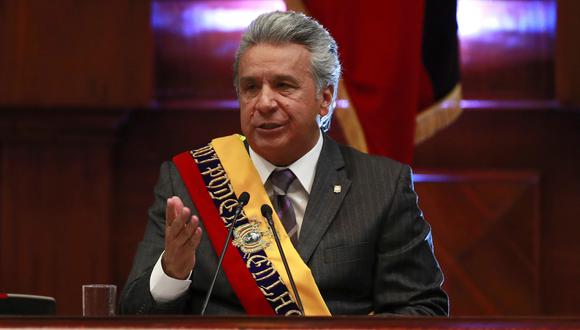 Ecuador llama a consulta a su embajador en Bolivia por respaldar a Correa. En la imagen, el presidente Lenín Moreno. (Foto: EFE).