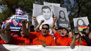 Cientos de indocumentados marcharon por ley de inmigración en Washington