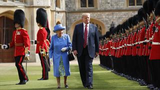 Reino Unido: Así fue la histórica visita de Donald Trump a la reina Isabel II | FOTOS