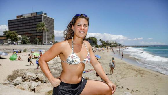 Macarena Cabruja es de Rosario, tiene 25 años y trabaja en la plata Can Pere Antoni, donde rescató al pequeño. Foto: Diario de Mallorca, via La Nación | GDA