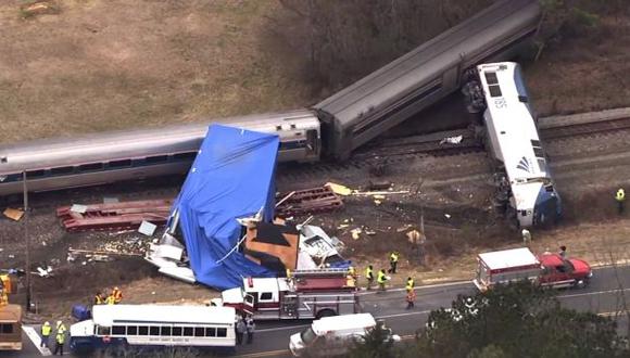 Carolina del Norte: choque de tren y camión deja 55 heridos