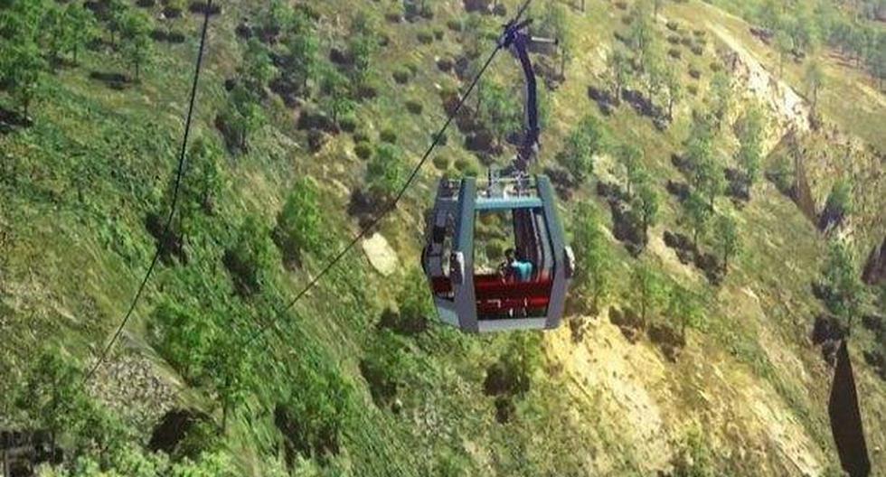 El teleférico es el primero en Perú. Su función es promover el turismo a través de paseos aéreos. (Foto: Presidencia Perú)