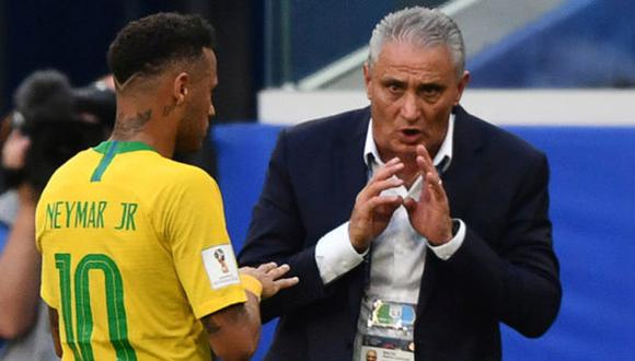 Tite expresó optimismo con respecto a las recuperaciones de Neymar y Danilo. Foto: AFP.