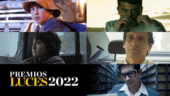 Premios Luces 2022. En la imagen, los nominados a Mejor actor de Cine.