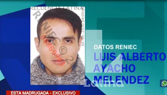 Luis Alberto Ayacho Meléndez es acusado de atacar con un arma blanca a su expareja dentro de una vivienda ubicada en el Rímac. (Captura: Latina)