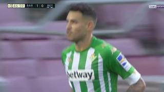 Barcelona vs. Betis: Antonio Sanabria decretó el 1-1 sobre el final del primer tiempo | VIDEO