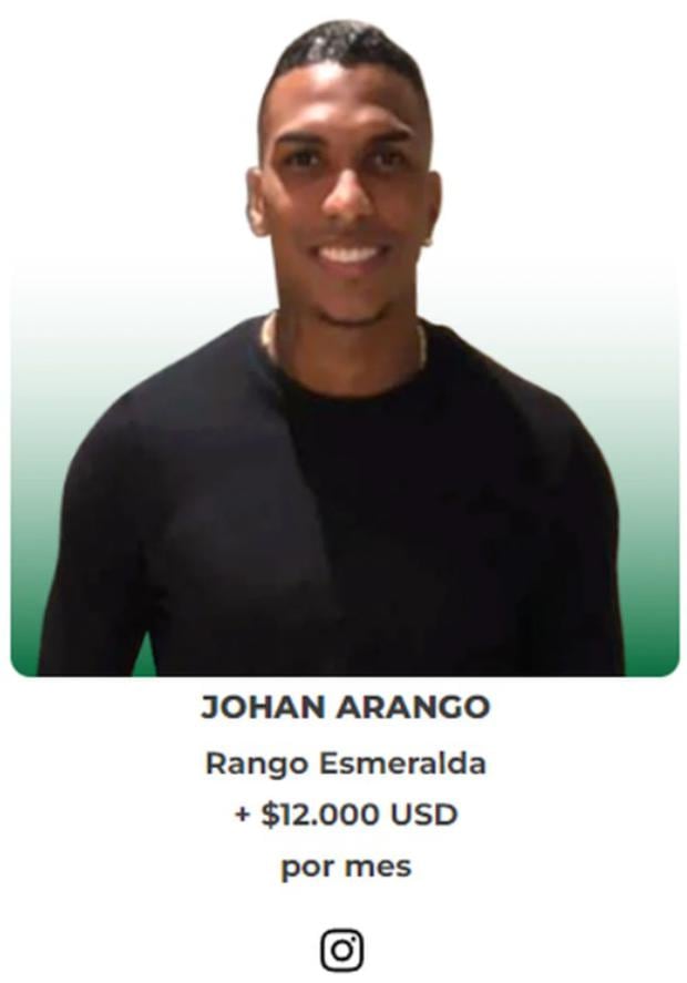 Johan Arango, exfutbolista de Deportivo Binacional| Foto: Instagram.