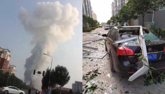 Explosiones ocurren regularmente en China, generalmente en el sector industrial. (Foto: Twitter - @EChinanews)