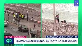 San Valentín: PNP realiza operación en playa La Herradura tras celebraciones