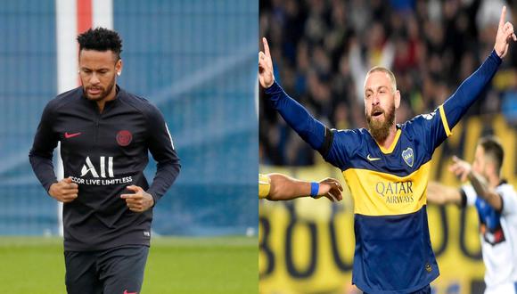 Mientras el futuro de Neymar en Europa es incierto, Daniele De Rossi ha cautivado a los hinchas de Boca Juniors. (Fotos: Reuters/AFP)