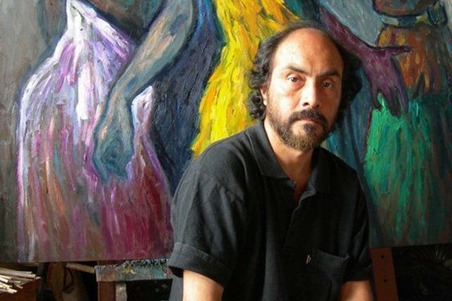 El pintor peruano Alfredo Alcalde denunció el robo de 15 obras de su autoría en su taller de México. (Foto: Difusión)