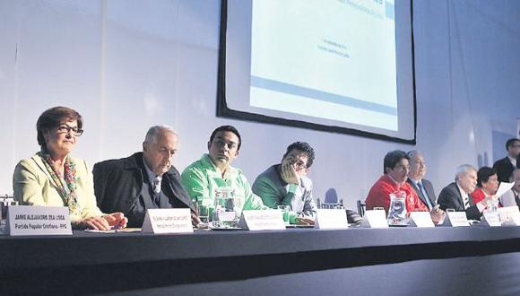 Candidatos a Lima darán sus propuestas en debate de El Comercio