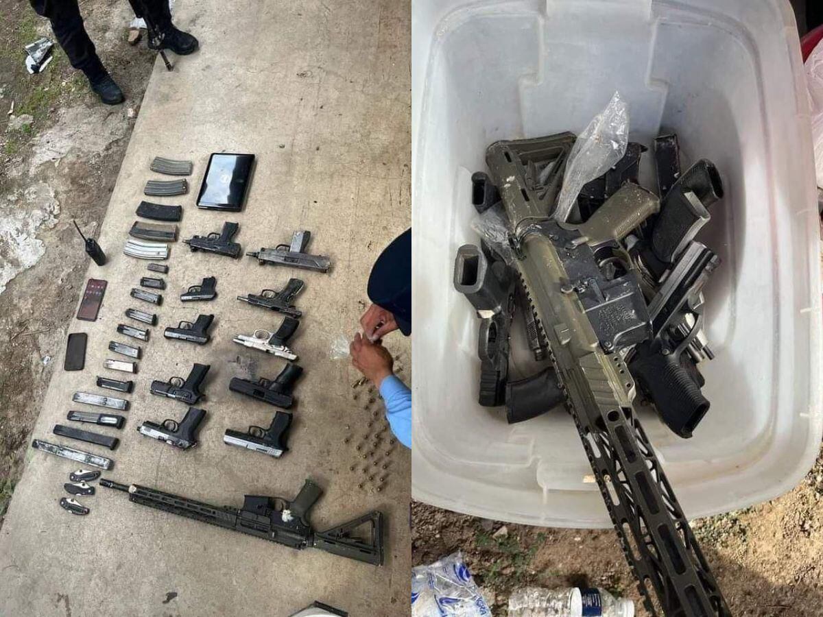 The weapons found in the Honduran women's prison.  (The Herald).
