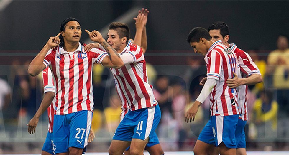 Dos goles de Isaác Brizuela y uno de Carlos Peña le dieron un holgado triunfo a Chivas sobre el América. (Foto: Mexsports)