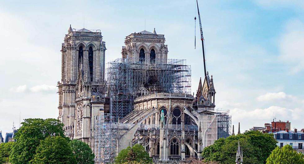 La reconstrucción de la catedral empezó luego de dos años del desastroso incendio ocurrido el 15 de abril del 2019. (Foto:)