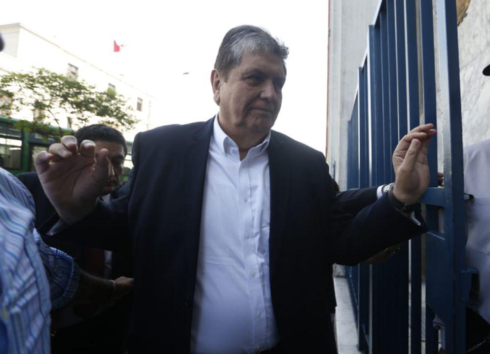 Ex presidente Alan García declara ante fiscalía por caso de Miguel Atala (Foto: Mario Zapata)