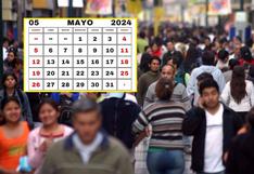 Qué días serán feriados en mayo 2024, según el calendario