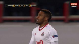 Lokomotiv vs. Atlético: Jefferson Farfán asustó a 'colchoneros' con este derechazo | VIDEO |
