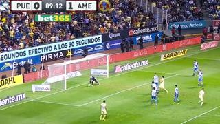 América vs. Puebla: así fue el gol de Álvaro Fidalgo para el segundo de las ‘Águilas’ | VIDEO