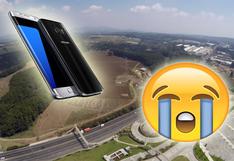 Así quedó un Samsung Galaxy S7 luego de caer desde 300 metros