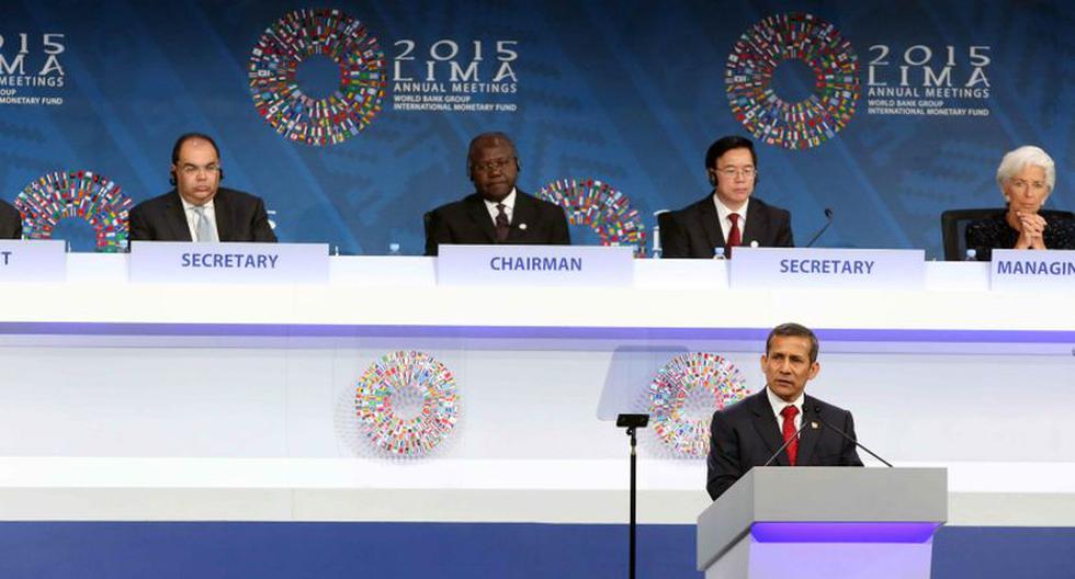 Ollanta Humala participó en el evento “Hoy hasta el 2030” de la Reunión Anual de la Junta de Gobernadores del Banco Mundial (BM)