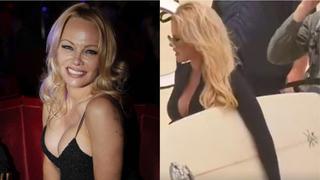 Pamela Anderson recreó icónica escena de Baywatch durante la grabación de un comercial en Australia