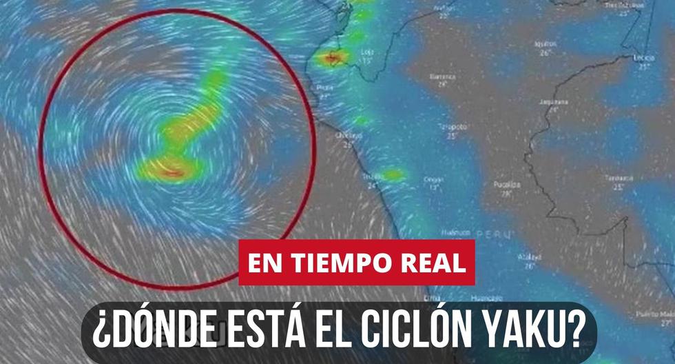 ¿Dónde está el Ciclón Yaku en el Perú? Sigue su recorrido en tiempo real, según el Senamhi