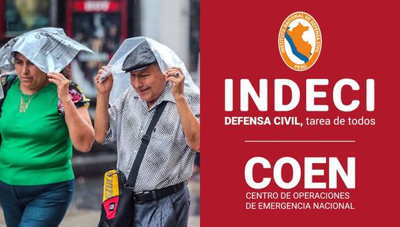 Lluvias en Lima y el resto del Perú: las 13 regiones que se verán afectadas hasta el 10 de diciembre, según el COEN