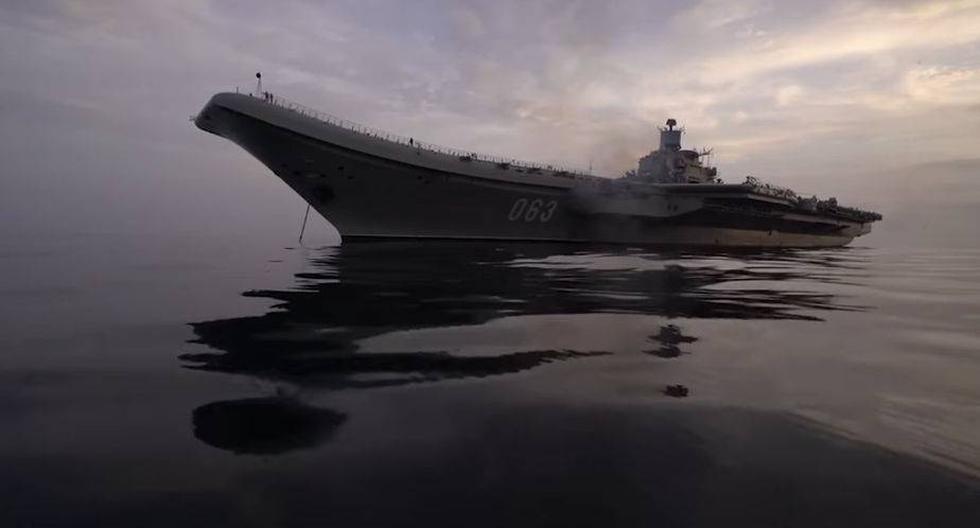 El Almirante Kuznetsov. (Foto: Ministerio de Defensa de Rusia)