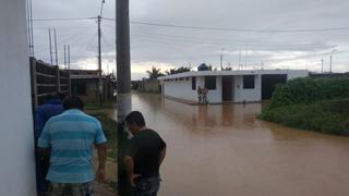 Piura: familia se salvó de ser arrastrada por corriente en Máncora tras inundación