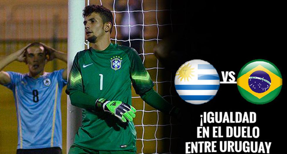 Uruguay y Brasil repartieron puntos. (Foto: AUF.org.uy / Montaje)