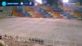 Real Garcilaso vs. Binacional se paralizó por sorpresiva granizada [VIDEO]