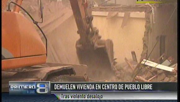 Demolición de casa en Pueblo Libre se hizo sin permiso judicial