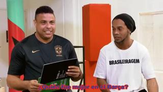 Ronaldo y Ronaldinho en curiosa entrevista: ¿Quién fue mejor?