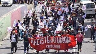 Bolivia: Maestros rompen el diálogo con el Gobierno y mantienen sus protestas