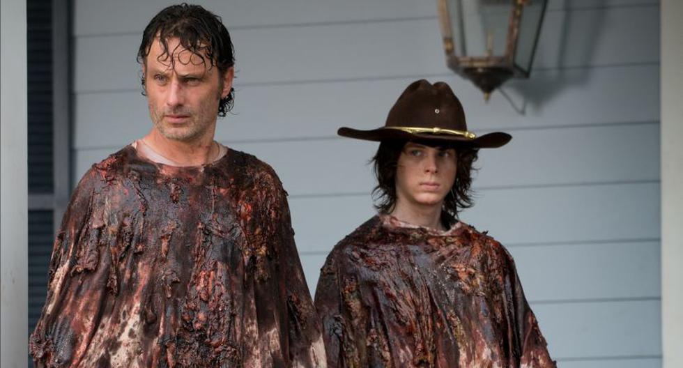 Andrew Lincoln es Rick y Chandler Riggs es Carl en 'The Walking Dead' (Foto: AMC)