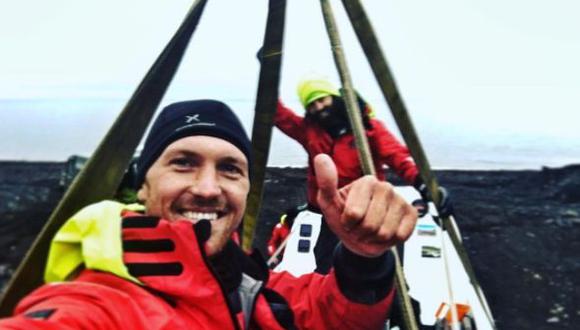 El doble medallista de oro olímpico en remo, Alex Gregory, se encuentra en una expedición en el Ártico, y remó durante un mes entero con terribles consecuencias. Foto: Instragram