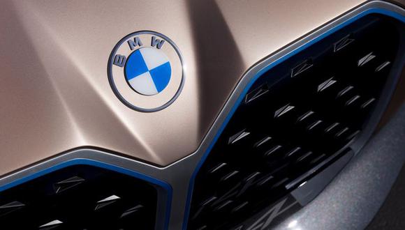 Así luce el nuevo logo de BMW en el  Concept i4, automóvil eléctrico dirigido a Tesla. (Foto: BMW)