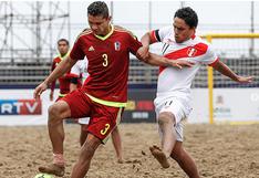 Perú tropezó en su segundo partido de la Copa América de Fútbol Playa
