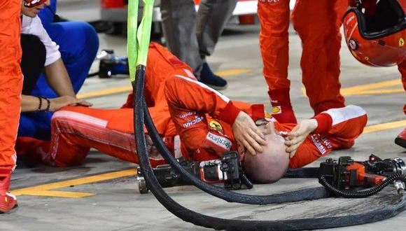 Fórmula 1: Raikkonen atropelló a un mecánico durante GP de Bahrein | VIDEO. (Foto: Twitter)