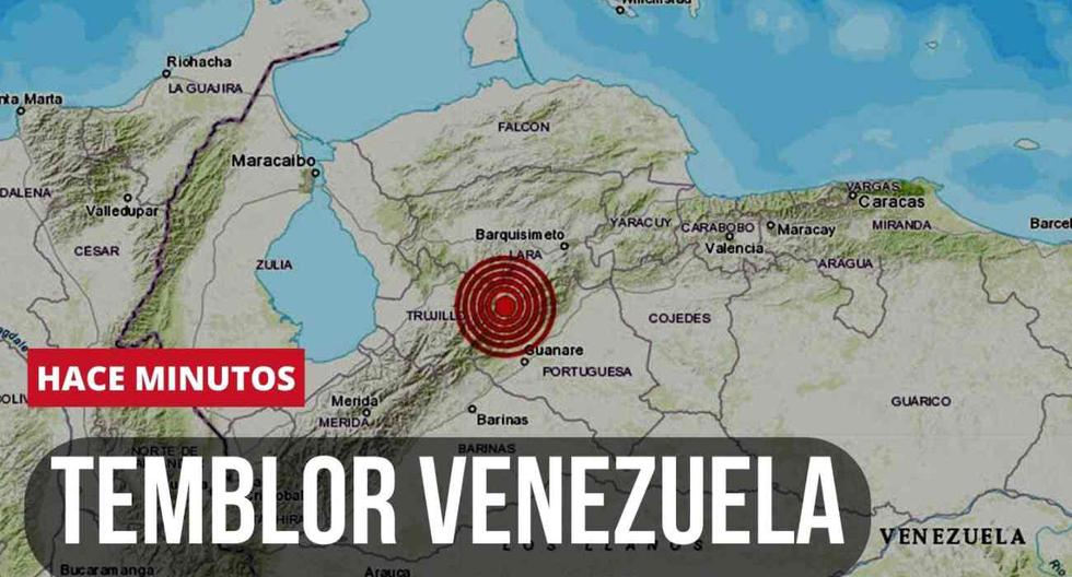 Temblor de hoy en Venezuela, hace minutos, según la Funvisis. FOTO: Diseño EC.